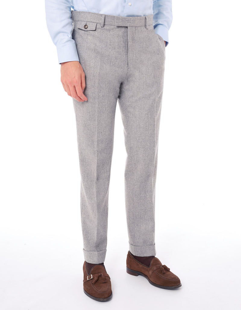 SOLID FLANNEL PLAIN FRONT PANT