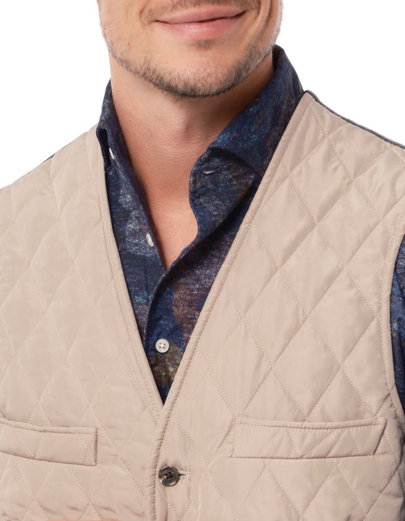 NYLON QUILTED WAISTCOAT