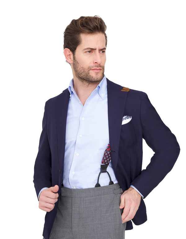 HOPSACK 2 BUTTON BLAZER