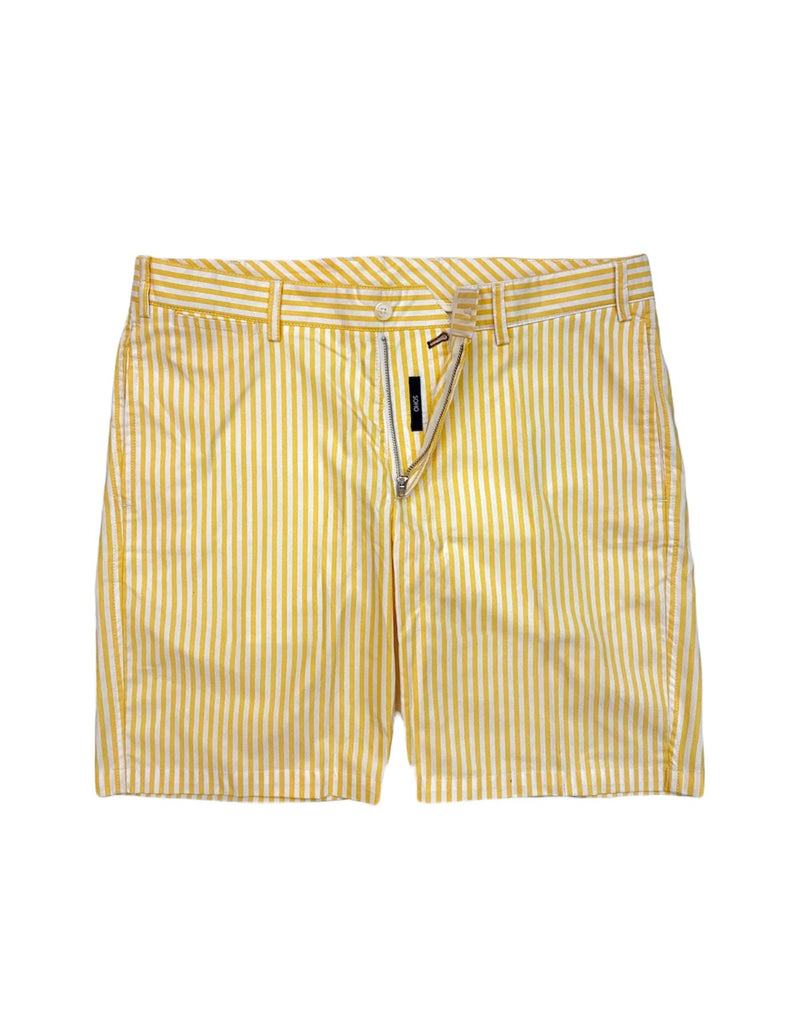 COTTON STRIPE OXFORD SHORTS