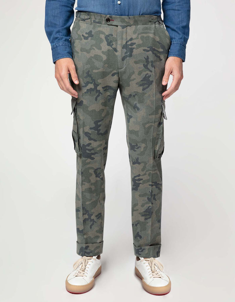 CREMIEUX CAMO TRAVEL CARGO JOGGER PANTS