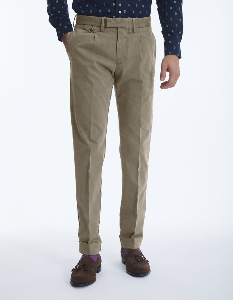 COTTON STRETCH BOAT CHINO