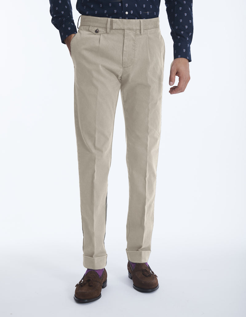 COTTON STRETCH BOAT CHINO
