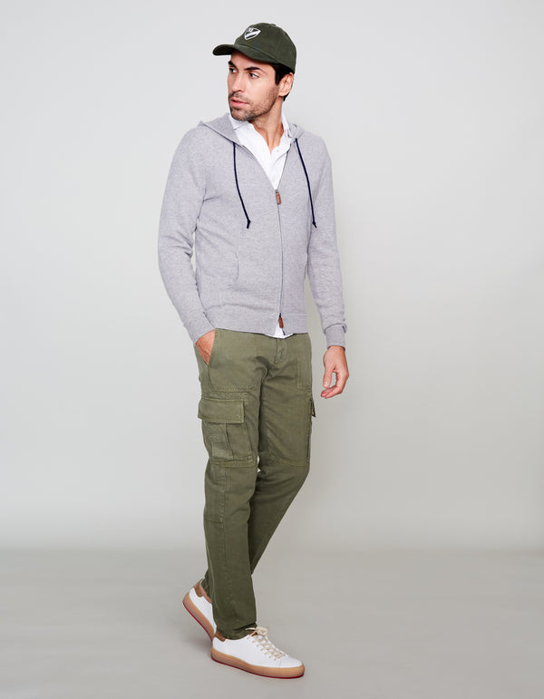 OLIVE VINTAGE WASHED CARGO PANT