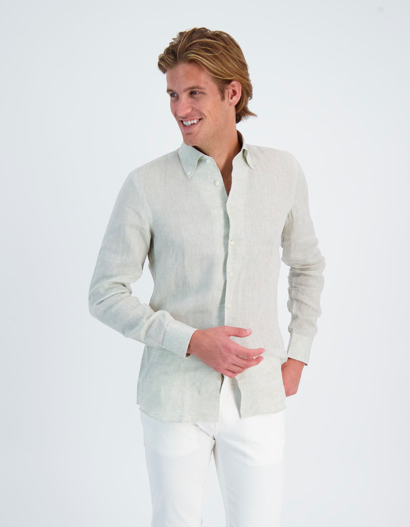 MONCEAU SOLID LINEN SHIRT