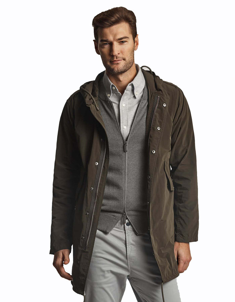 HOODED RAIN COAT