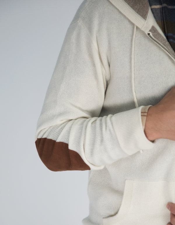 CASHMERE ZIP UP HOODIE