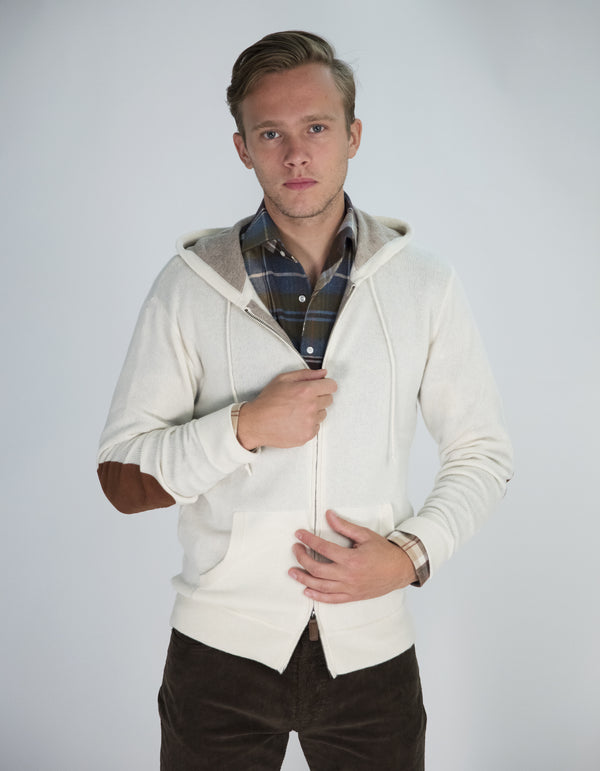 CASHMERE ZIP UP HOODIE