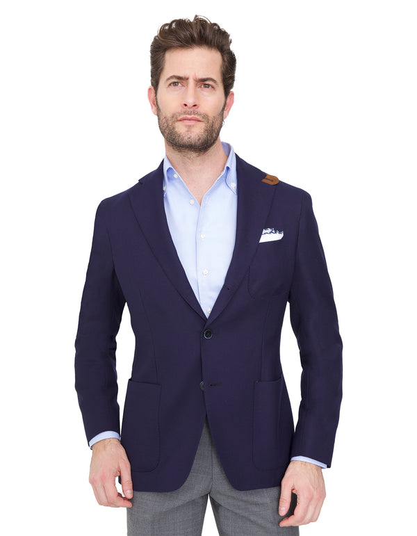 HOPSACK 2 BUTTON BLAZER